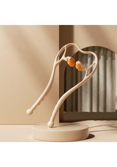 Boyun Ve Omuz Kendi Kendine Masaj Aleti S-şekilli Eğri Tasarımı Omuz Gevşetici Turuncu 08mwıf Turuncu