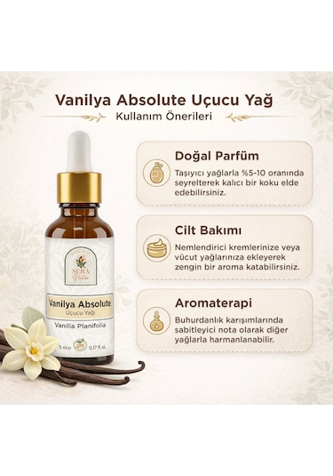 Vanilya Absolute Uçucu Yağı 5 Ml %100 Saf