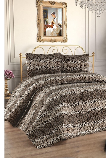 Çok Amaçlı 3 Parça Çift Kişilik Pike Takımı Leopar