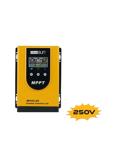 Mexxsun 100a Amper Yüksek Pv Girişli 250v Dc Mppt Solar Güneş Akü Şarj Kontrol Cihazı