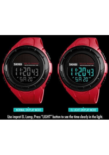 Trendooze Skmei 1405 Solar 50 M Dalış Spor Erkek Kol Saati 001 Nk Altın