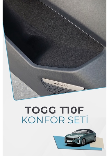 Togg T10f Sedan Konfor Seti - Araç İçi Eşya Ceplerine Özel Kumaş Kaplama Togg T10f Sedan