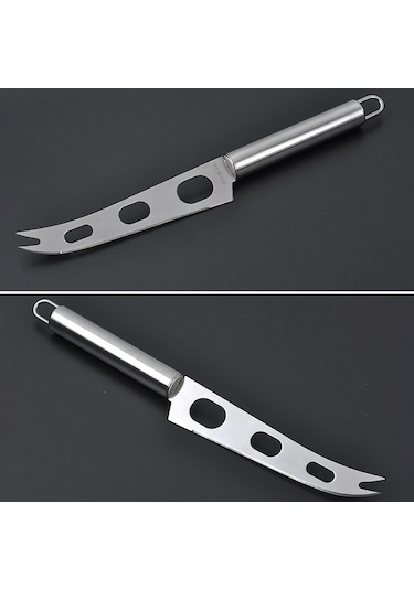 Sones Paslanmaz Çelik Çatal Ucu Peynir Bıçağı Peynir Tereyağı Bıçağı Dilimleyici Tereyağı Pizza Kesici