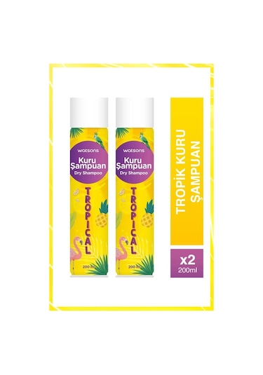 Watsons Kuru Şampuan Tropik 200 Ml 2li Set 200 ML