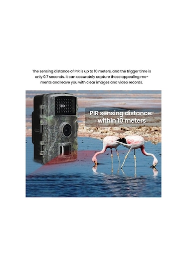 Tongxida Symbee Dış Mekân Full Hd Kamera, Gündüz/gece Kullanım, İp66 Su Geçirmez, 2.0'' Tft Ekran, 0.7s Hızlı Tetik, 12 Dil, Ç Çok Renkli