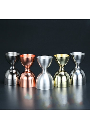 Cbtx Paslanmaz Çelik Şarap Ölçer Ons Bardak Karıştırma Ölçme Kabı, Renk: Bronz