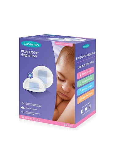 Lansınoh Blue Lock Göğüs Pedi 60 Adet
