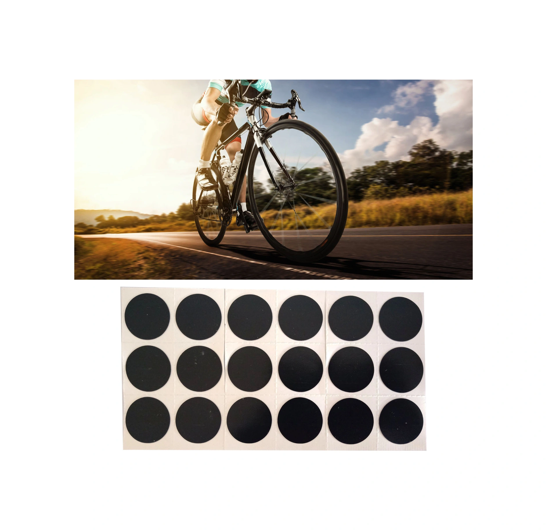 Shineyee Bisiklet Lastik Tamir Plakaları, Silikon Materyal, Gluesiz, Uzun Mesafe Sürüşü İçin, Pratik Ve Taşınabilir, Dağ Bisikleti İçin Lastik Tamiri