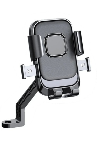 Tek Tuşla Kitlenebilen Motosiklet Telefon Tutucu Ayna Bağlantılı