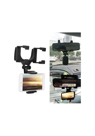 Springsun Araç Geribakış Aynası Telefon Tutucu: 360 Döner, 5-9cm Cihaz Uyumlu, Silikon Korumalı, Araç İçi Kolay Kurulum Diğer
