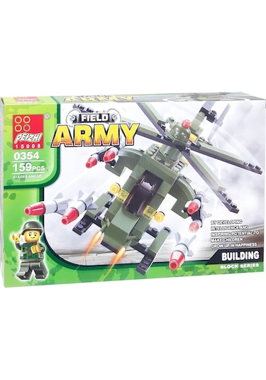Askeri Helikopter Blok Seti 159 Parça 6+ 0354