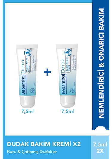 Bepanthol Derma Dudak Bakım Kremi 2 x 7.5 ML