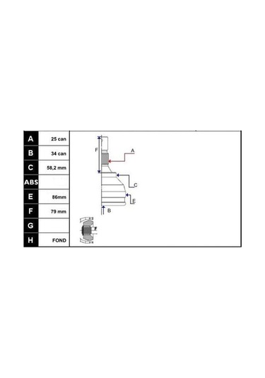 ECOFIX KRL1455ECF Aks Kafası P307C4 01- 1,4-1,6HDI Dıåz