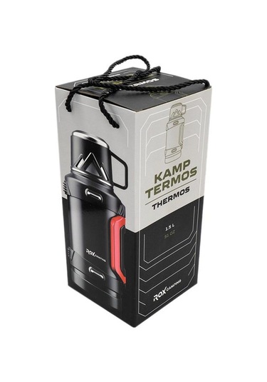 Rox Camping 1500 Kamp Termos 1.5 Lt Siyah
