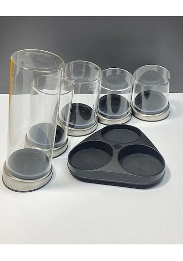 Arow Döner Standlı Cam Baharatlık-dc1.tr.3480 Şeffaf