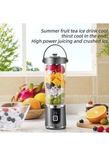 Besthome1 Yeni 16.91 Oz Taşınabilir Şarjlı Blender, Smoothie Ve Meyve Suları İçin Usb-c Şarjlı Beyaz Beyaz