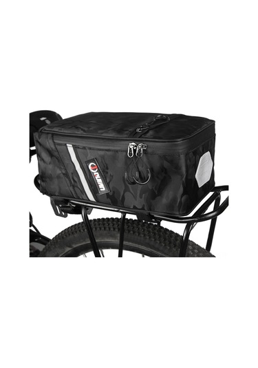 Moveevo 5l Kanvas Bisiklet Arka Raf Çantası - Kamuflaj Rengi, 28x16x11cm, 290g Yüksek Kapasiteli Taşıma Çantası Çok Renkli