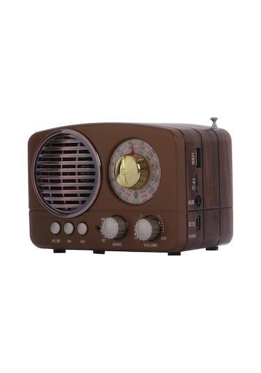 Nostaljik Fm Radyo Bluetooth-Usb-Retro Meier M161-Bt