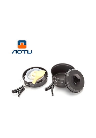 Aotu DS200 Taşınabilir Outdoor Kamp Piknik Tenceresi Siyah Çok Renkli