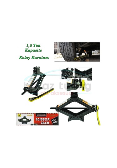 Kriko Cırcırlı Renault Tip Kurba Akordion 1.5 Ton Kapasiteli