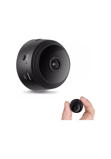 Vkemall A9 Akıllı Ev Güvenliği Kamerası - 1080p超清, Wıfı Kablosuz, Gece Görüşü, Mıknatıslı Montaj, 90 Geniş Açı - Siyah