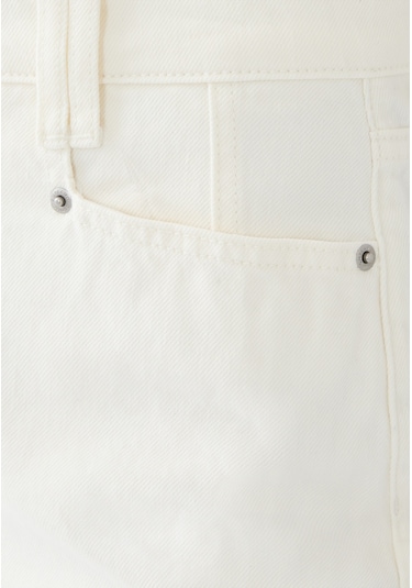 Outland Denim Şık Ve Sürdürülebilir Mid - Rise Kot Pantolon Beyaz