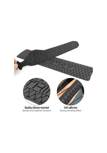 Ranyeek Bisiklet Zincir Koruyucu Silikon Kılıf - Dağ Ve Yol Bisikletleri İçin Çerçeve Koruma Bandı, Uzun Model