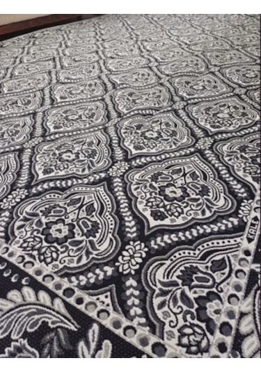 Savan Dokuma Halı Örtüsü 9m² 240 340 Kale Siyah Diğer