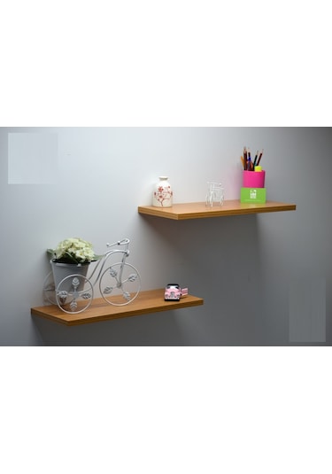 Peakdizayn Duvar Rafı 2'li 50 CM - Farklı Renk Seçenekleri