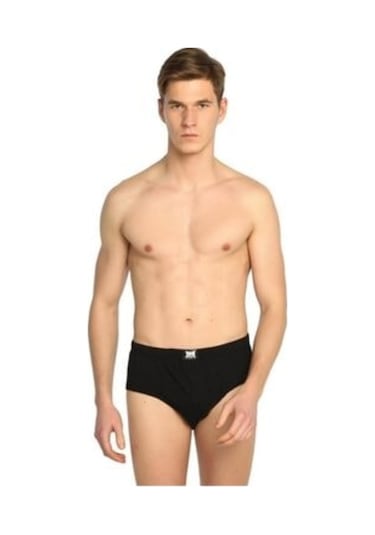 12'Li Tutku Kom Slip Külot Erkek Siyah Penye Ter0109S Siyah