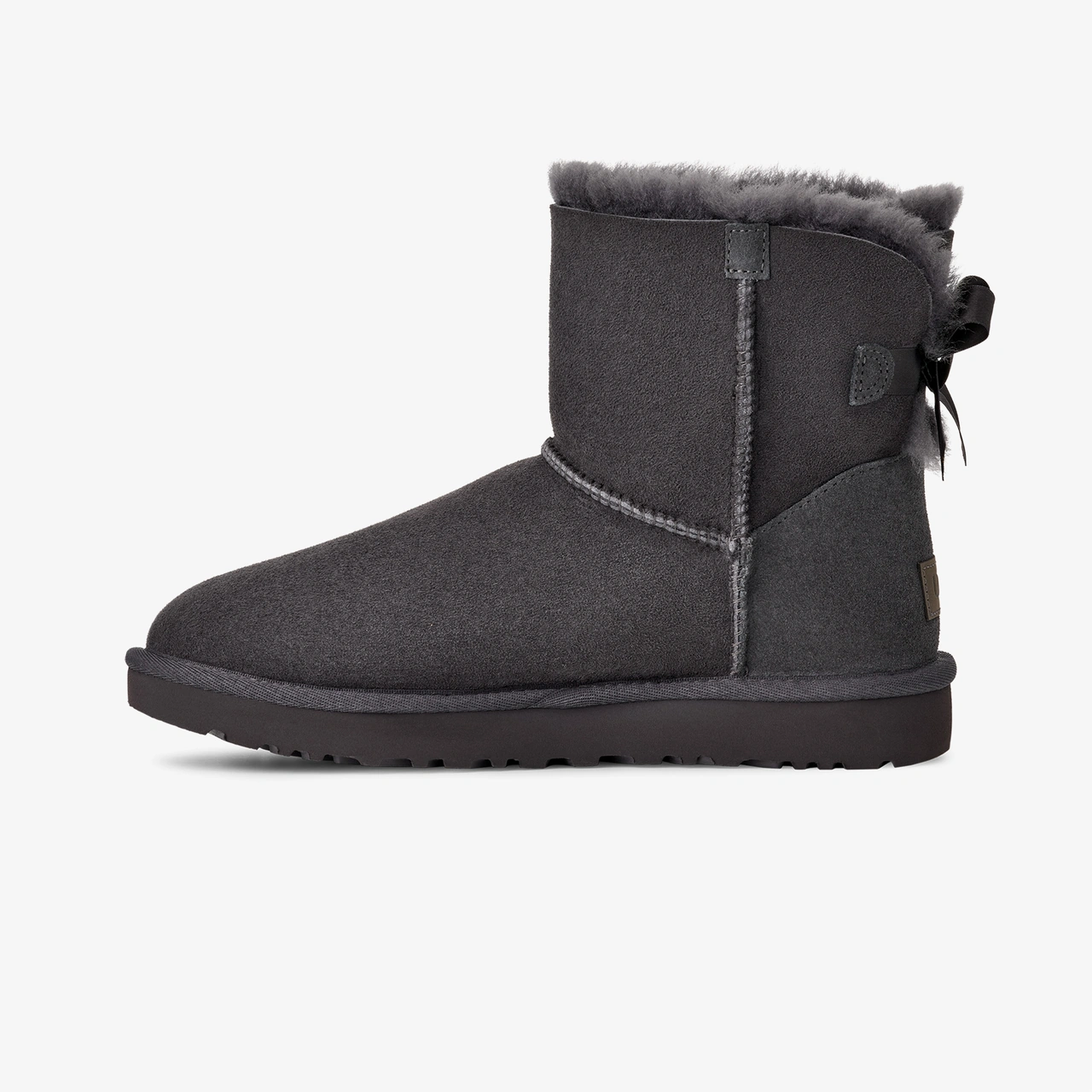 Ugg Mini Bailey Bow Kadın Gri Bot 1016501 Gri