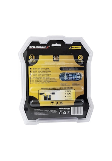 Soundmax Sx-awg83 Anfi Kablo Seti Wire Kit 8ga
