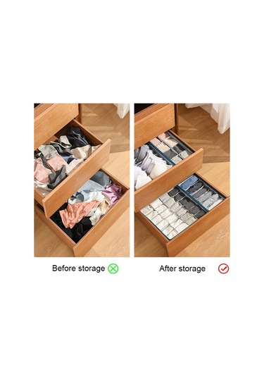 Sones Katlanabilir Çekmeceli Giysi Saklama Kutusu, Özellikler: 6 Izgara Kırmızı Diğer