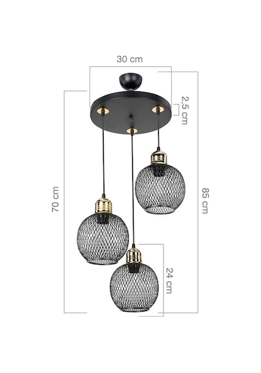 Bella 3'Lü Sarkıt ( 2 Renk )