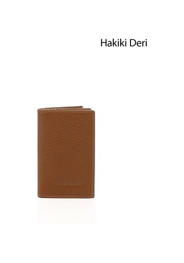 Gönderir Taba Gön Hakiki Deri Unisex Kartlık 06205 Taba