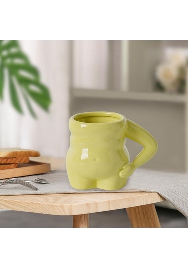 Createtech Homyl 400ml Yeşil Anne Hediye Çay Bardağı Kupalarla Yeşil