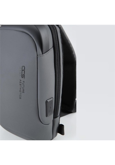 Ççs 51465 Tek Omuz Askılı Sırt Ve Göğüs Çantası Gri