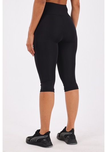 Scorp Joy Yüksek Bel Cepli Spor Tayt 3/4 Siyah STANDART