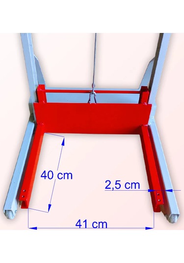 Manuel Forklift 100 Kg Kapasiteli El Forklift, 150 Cm Kaldırma Yü