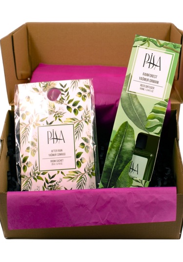 Pisa Yağmur Ormanı Çubuklu Oda Kokusu 100 ML + Yağmur Sonrası Oda Kesesi 20 G