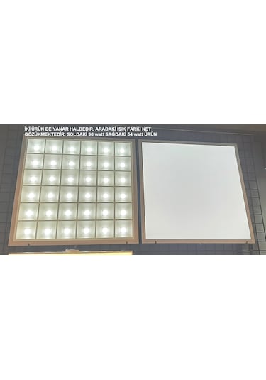 2 Adet 90 Watt 60x60 Panel Led Mercekli 36 Gözlü Özel Ürün Beyaz