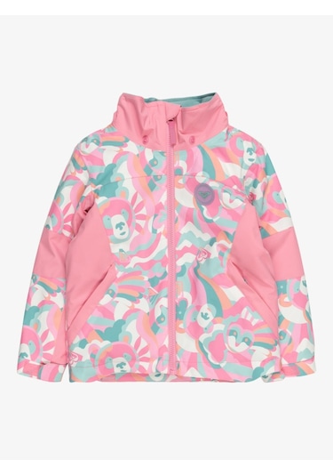 Roxy Erltj03025-41162 Snowy Tale Jk Kız Çocuk Kayak Montu Renkli Çok Renkli