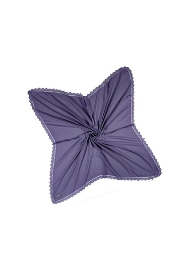 Enba Pamuklu İğne Oyalı Namaz Ve Mevlüt Örtüsü 110x110 Cm Mor