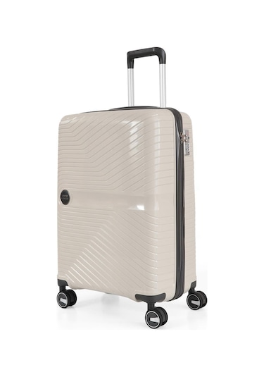 Ççs 5239 Polipropilen Kabin Boy Valiz Beyaz-antrasit Antrasit - Beyaz