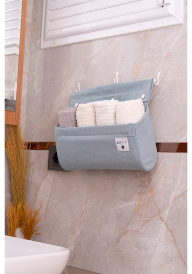 Çok Amaçlı Dolap İçi Düzenleyici Banyo Mutfak Organizer Mavi