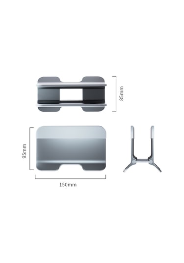 Orico Alüminyum Notebook Apple Uyumlu MacBook Dikey Masaüstü Standı