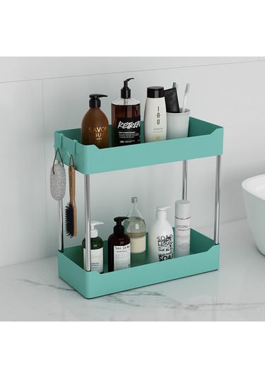 Konesam Banyo Mutfak Dolap Tahtaüstü Organizer - İçkiler Kozmetik Malzemeleri Saklama Rafı - 4 Katlı Paslanmaz Çelik Ayaklı İnci Beyaz Diğer