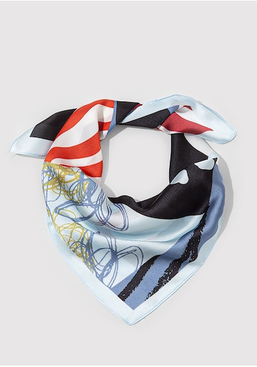Mavi - Baskılı Bandana 1913769-22189 Mavi