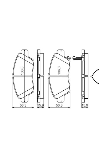 Honda City 1.5i-vtec 2020-2024 Bosch Ön Balata Netpar24979