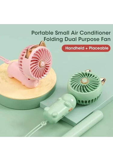 Ambition Pembe Yaz Yeni Taşınabilir El Küçük Fan Usb Şarj Mini